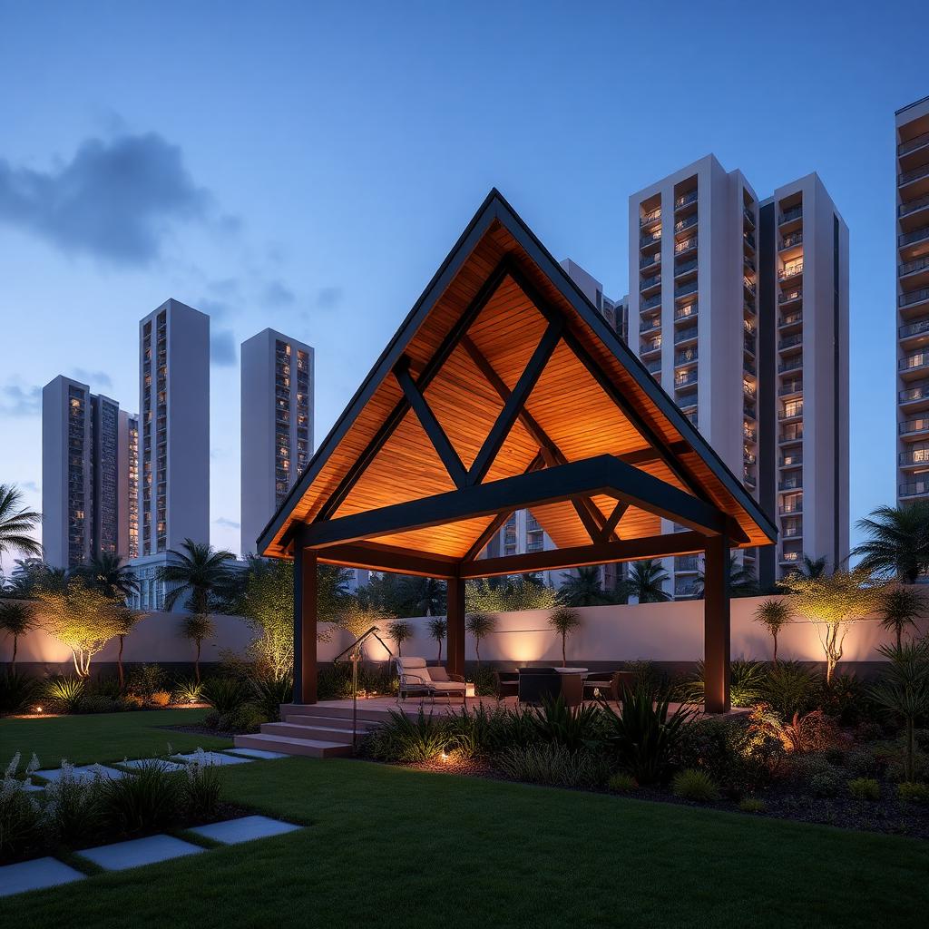 Yoga lawn and landscaped grounds at DKG Aveda